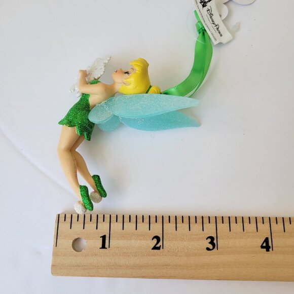 RARE Disney Parks Christmas Ornament Tinker Bell Holding a Snowflake NWT - Picture 9 of 9